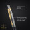 Parker Jotter Ballpoint Pen | Grey Lacquer with Gold Trims | Medium Point | Blue Ink Refill | Gift Box | Perfect Graduation Gifts 4
