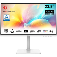 Modern MD2412PW 23.8 Inch FHD Office Monitor - 1920 x 1080 IPS Panel, 100 Hz, Eye-Friendly Screen, HDR Ready, Built-in Speakers, HDMI 1.4b, USB Type-C