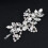 Clear Rhinestone Hair Clips, 3 PCS Crystal Bobby Pins Bride Sparkly Hairpins Silver Shiny Hair Slides Headwears Accessories for Women Girls and 7