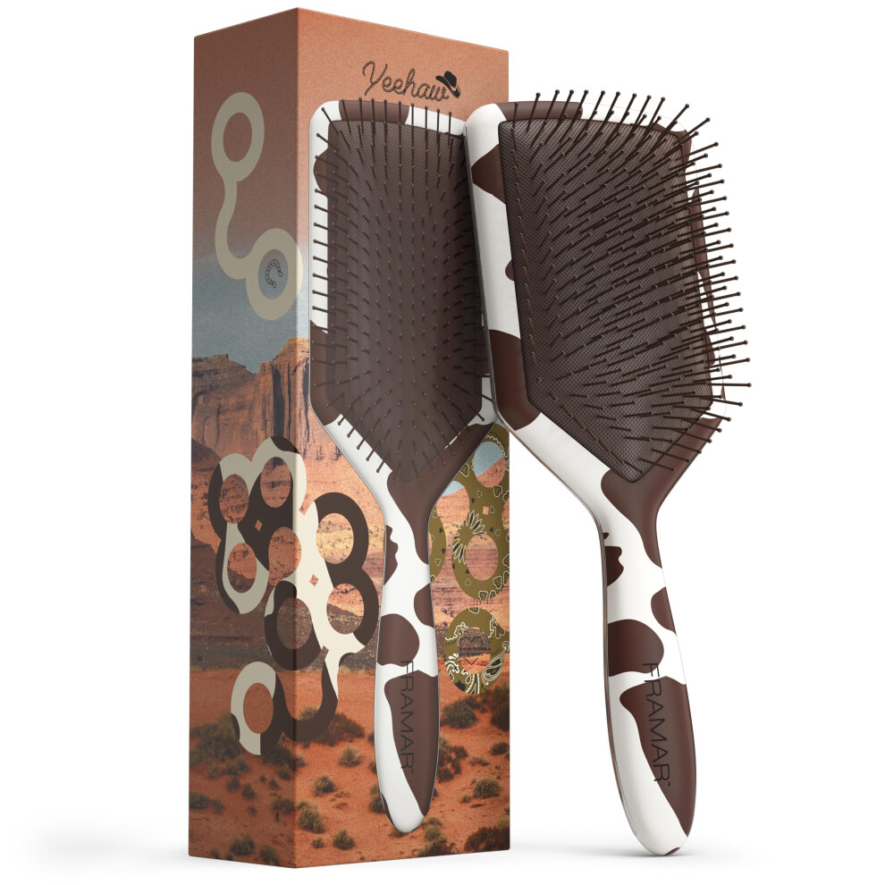 Framar Paddle Brush For Thick Hair Â Hairbrushes For Women, Detangle Hair Brush Women, Curly Hair Brush Detangler, Brush For Curly Hair, Detangle Brush
