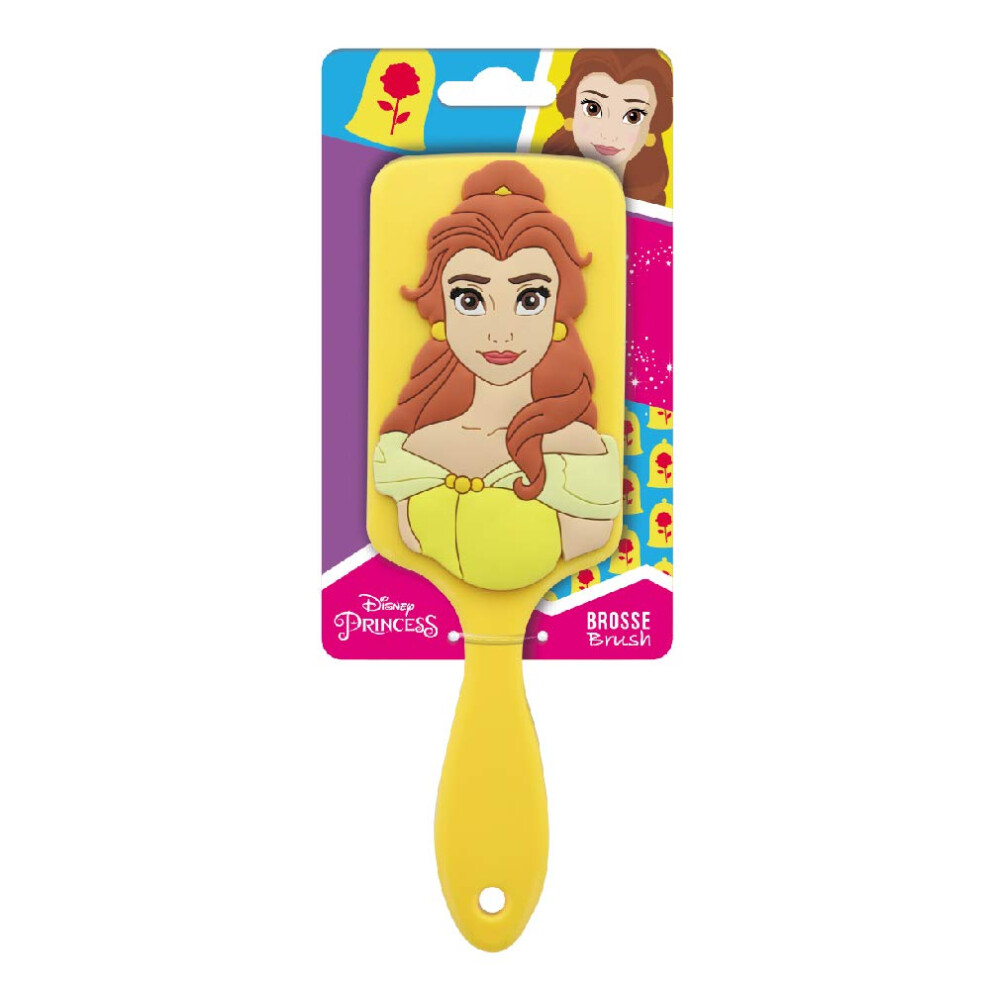 Princesses - Beautiful 3D Silicone Hair Brush - Princess - All Hair Types