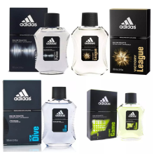 (4 x 100ml MIX As Per Picture) Adidas 2 x 100ml Eau de Toilette Spray