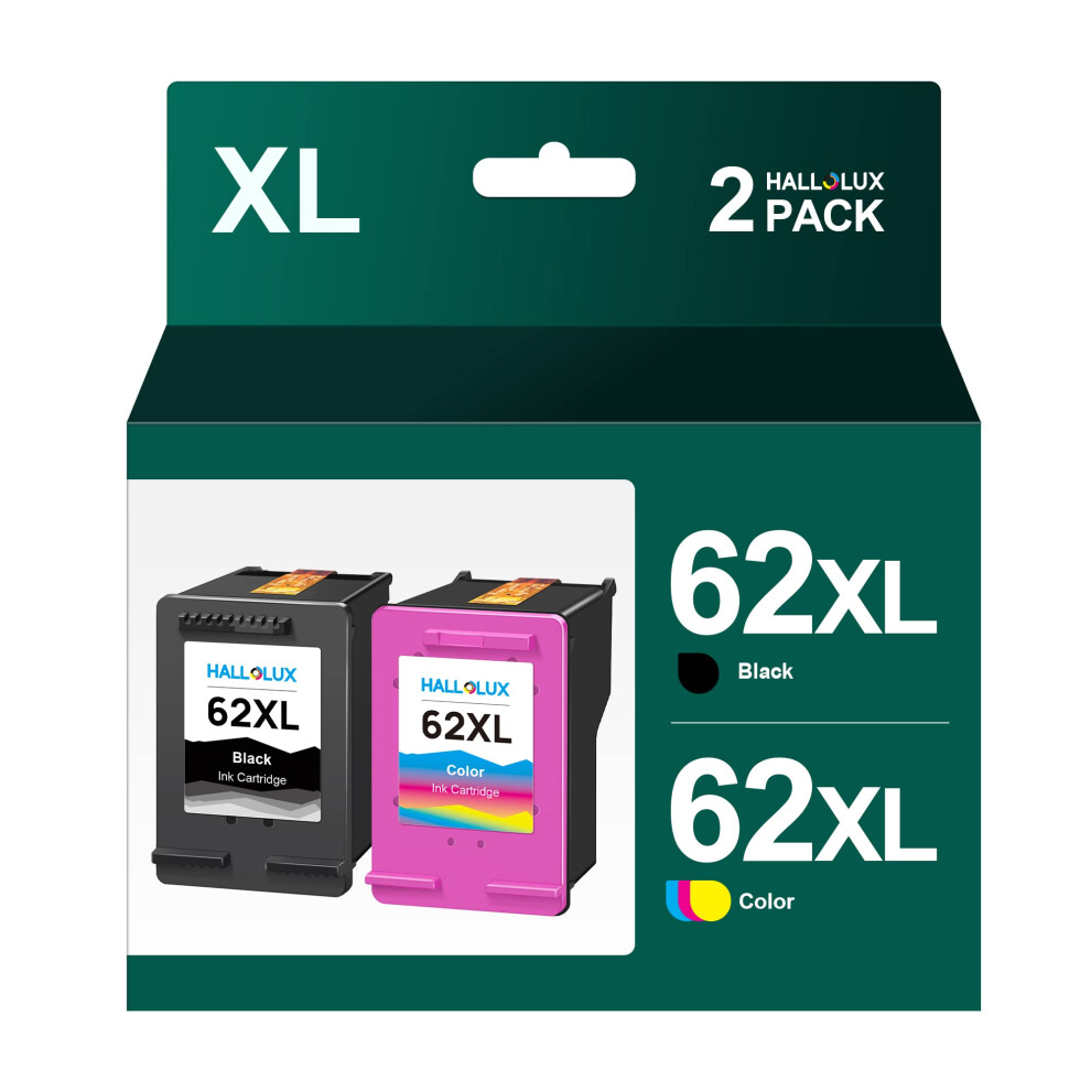 62Xl High Yield Ink Cartridges Combo Pack And Tri-Colour Replacement For Hp 62 Xl Compatible For Envy 5540 5541 5542 5544 5546 5640 5642 5644 Black 6975970216468