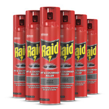 Ant & Cockroach Killer, Insect Killer For Indoor Use, Long Lasting Protection for the Home, Pack of 6 (6 x 300ml)