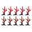 12pcs Reindeer Antlers Hair Clips Christmas Hair Clips Hair Accessories for Girls Toddlers Kids 1