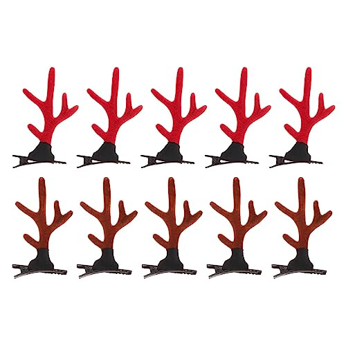 12pcs Reindeer Antlers Hair Clips Christmas Hair Clips Hair Accessories for Girls Toddlers Kids