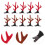 12pcs Reindeer Antlers Hair Clips Christmas Hair Clips Hair Accessories for Girls Toddlers Kids 9