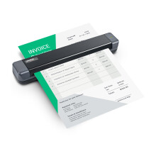 S410 Plus - Small USB Portable Sheet-Fed A4 Document Scanner for Windows 7 / 8 / 10 / 11 , OCR Software Include