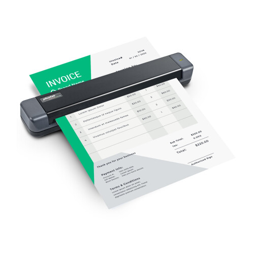 S410 Plus - Small USB Portable Sheet-Fed A4 Document Scanner for Windows 7 / 8 / 10 / 11 , OCR Software Include