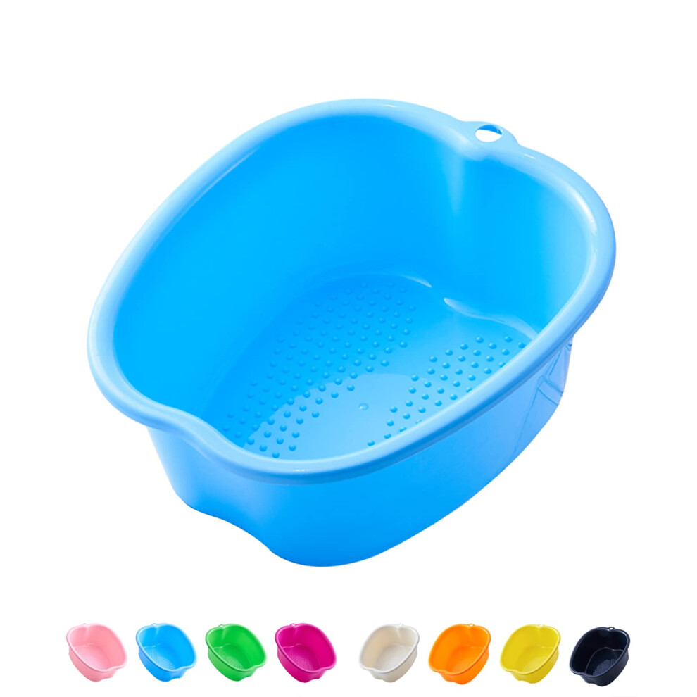 Axlofo Large Spa Foot Bath Bowl, Sturdy Plastic Foot Soak Bowl, Massage Foot Pedicure Bowl, Detox, Feet Soak, Extra Footbath Foot Basin For Soaked