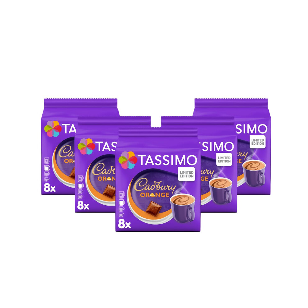 Cadbury Orange Hot Chocolate Pods x8 (Pack Of 5, Total 40 Drinks)