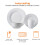 Amazon 16-Piece Dinnerware Set, Service for 4, AB-grade porcelain, White 5