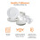 Amazon 16-Piece Dinnerware Set, Service for 4, AB-grade porcelain, White 4