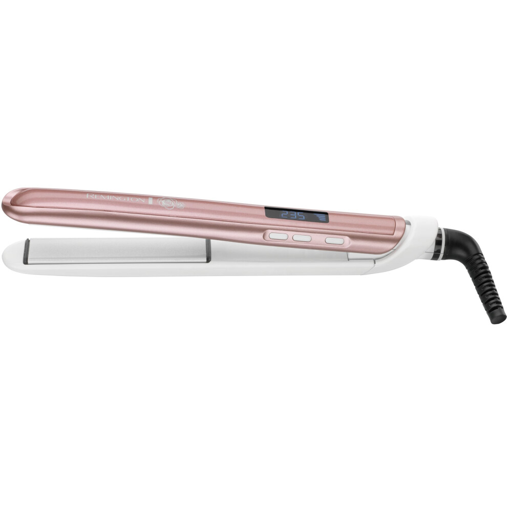 Hair Straightener (Advanced Ceramic Ultimate Coating with Long 110mm Floating Plates, LCD Screen, 150-235C, Temperature Boost Function, Storage