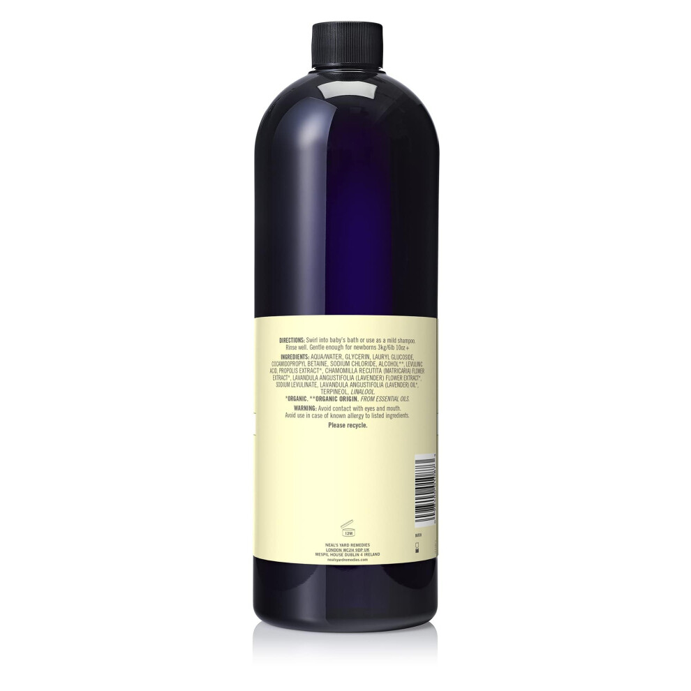 Baby Bath & Shampoo, Body Wash Suitable For Newborns, With Lavender & Chamomile, Vegan & Cruelty-Free, 950ml
