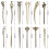 24 Pieces Chinese Women Hair Sticks, AUHOTA Vintage Bronze Decorative Hair Pin Chopsticks, Antique Retro Hair Forks for Hair DIY Accessory, 12 Styles 3