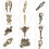 24 Pieces Chinese Women Hair Sticks, AUHOTA Vintage Bronze Decorative Hair Pin Chopsticks, Antique Retro Hair Forks for Hair DIY Accessory, 12 Styles 2