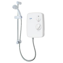 Riba | Shower Electric | 9.5 kW | Triton Shower I White I Electrical Showers | with Showerhead & Anti Twist Hose | Best Electric Shower Units for