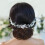 Flower Wedding Hair Vines Silver Pearls Crystal Headpieces Leaves Rhinestone Bridal Hair Accessoreies for Women and Girls 1