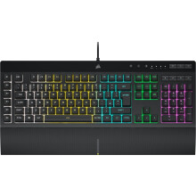 K55 RGB PRO Membrane Wired Gaming Keyboard – IP42 Dust and Spill-Resistant – 6 Macro Keys with Elgato Integration – iCUE Compatible – QWERTY