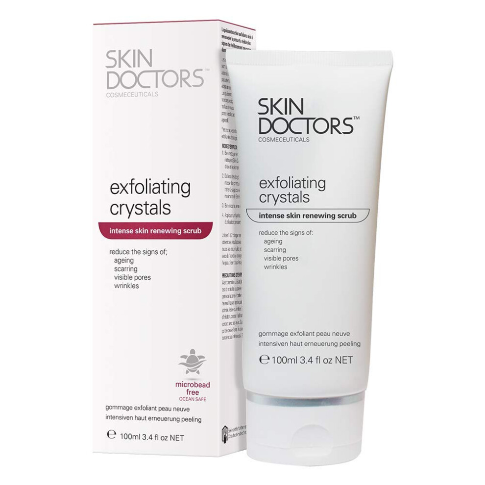 Skin Doctors Exfoliating Crystals,For The Face And Body Helps Reduce The Appearance Of Ageing, Scarring, And Other Blemishes - 100Ml