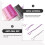 96pcs Glitter Powder Hair Clips Stoving Varnish Hair Pins Bobby Pins Metal Styling Barrettes (Golden, Pink, Purple and Black Each Sheet) 2