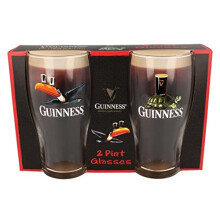 Official Merchandise Tortoise/Toucan Gilroy 2 Pint Glass Set Transparent