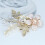 Wedding Hair Clip, Fanvoes Hair Accessories Pieces for Brides Bridal Rose Gold Vintage Headpiece Barrette Decorations Jewelry Handmade Flower Ivory 5