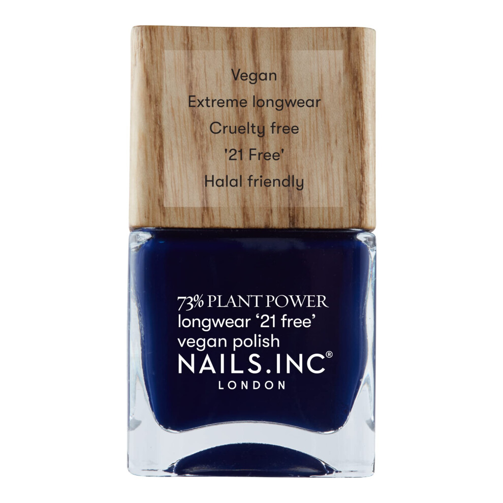 Nails 73% Plant Power Check My Bio 14ml, Blue Nail Polish