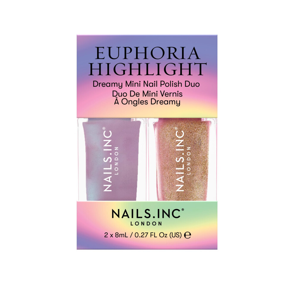 Nails.INC Euphoria Highlight Mini Nail Polish Duo