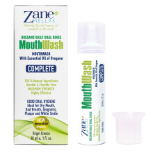 Zane Hellas MouthWash. Oral Rinse with Oregano Oil Power. Ideal for Gingivitis, Plaque, Dry Mouth, and Bad Breath. Alcohol and Fluoride Free. 100%