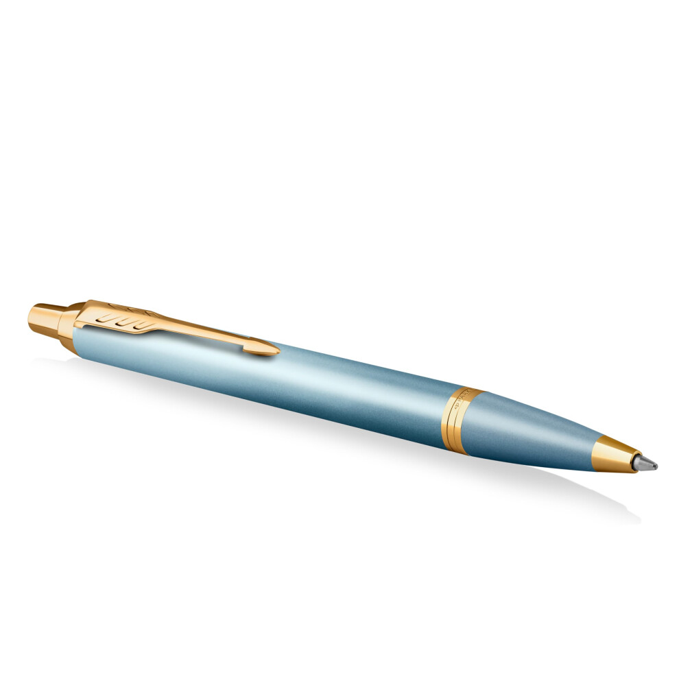 IM Writing Rituals, Ballpoint Pen, Turquoise Green Finish with Gradient, Gold Trims, Medium Point, Blue Ink, Gift Box