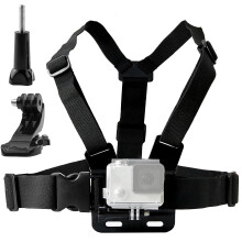 Action Camera Chest Mount Harness Strap Compatible with Gopro Hero 13 12 11 10 9 8 7/DJI Osmo Action 4 5 Pro/AKASO/WOLFANG/Apexcam/Jadfezy and most