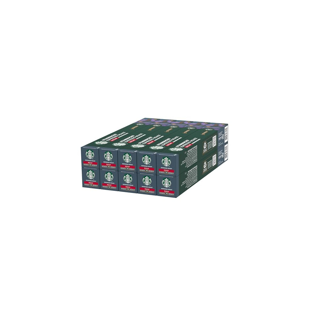 Starbucks Decaf Espresso Roast By Nespresso, Dark Roast, Coffee Capsules 10 X 10 (100 Capsules) - Image 3