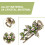 Vintage Jewelry Crystal Hair Clips Hairpins- For Hair Clip Beauty Tools(Green) 4