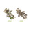 Vintage Jewelry Crystal Hair Clips Hairpins- For Hair Clip Beauty Tools(Green) 6