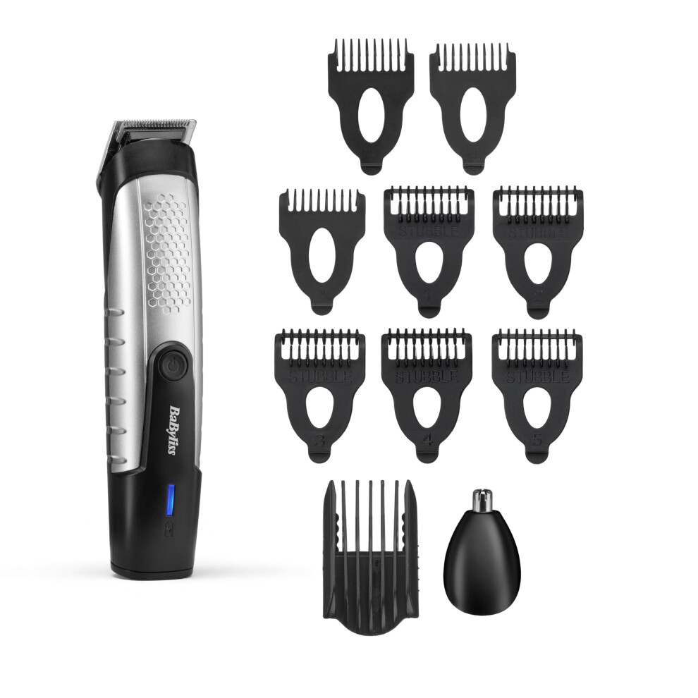 Lithium Power Beard Trimmer, Cordless, Including Nose Hair Trimmer, Waterproof, Gifts for Men, Black