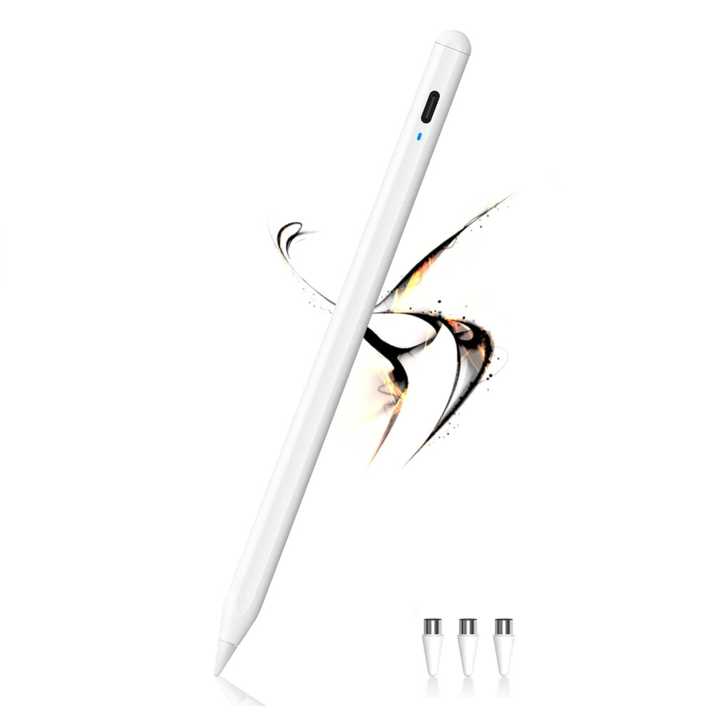 Stylus Pens for Touch Screens POM Tip Magnetic Tablet Stylus Pen Type-C Rechargeable Touch Pen Compatible with iPhone/iPad/iPad Pro/Samsung/Lenovo/and