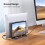 Supporto verticale in alluminio per laptop e tablet, colore argento. 7