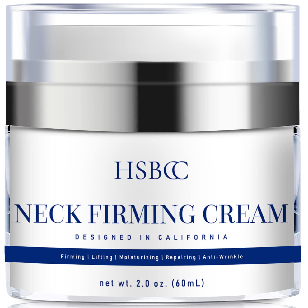 Hsbcc Cream Neck Firming Ï¼Peptide Complex, Vitamin E, Shea Butter, Fruit Extracts - Smoothes Wrinkles Skin Tightening And Repair (60Ml)