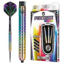 Winmau Foxfire Urban 24g Tungsten Darts Set with Flights & Stems (Shafts) - 3x24g, Prism Alpha Flights, Prism Force Stems, 1214763-1214765