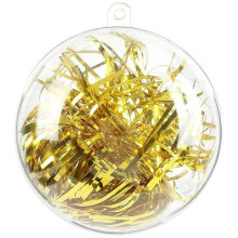 20Pcs 8cm Clear Baubles,Empty Plastic Baubles to Fill, Christmas Tree Decorations Ball for Craft New Years Wedding Party Home Decor