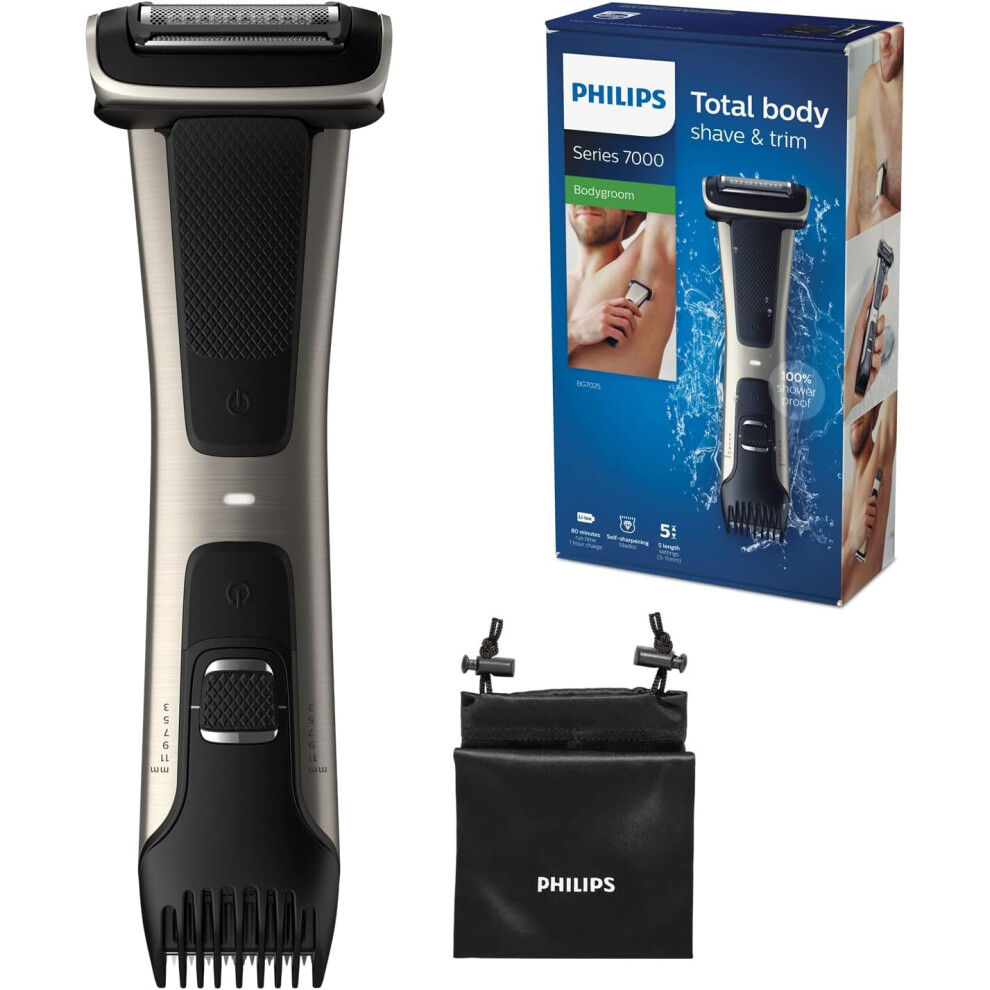 Series 7000 Showerproof Body Groomer and Trimmer - BG7025/13