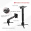 Projector Ceiling Mount, Universal Vaulted Bracket with Adjustable Extension Pole to 26.7" for LCD DLP Projector 2
