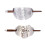 2 Pcs Hair Stick Barrette Hair Slide Pins Celtic Hair Stick Braids Ponytail Holder Pin Clips Hair Stick Hair Decor Viking Hair Accessories for Women 1