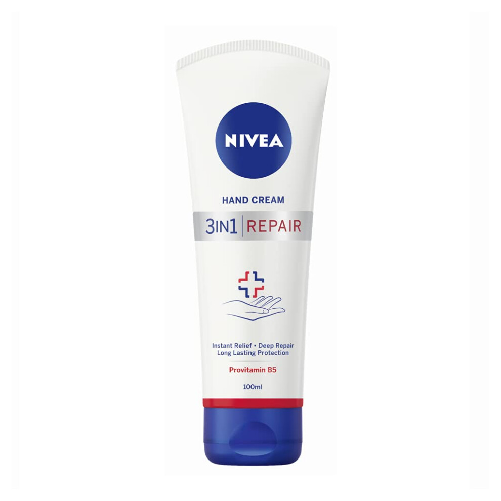 3-in-1 Hand Cream (100 ml), Rich Skin Cream With Dexpanthenol For Intensive care, Hand Care For Very Dry And Cracked Hands