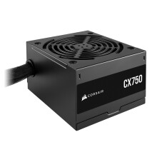 CX750 80 PLUS Bronze Non Modular Low-Noise ATX 750 Watt Power Supply - UK - Black