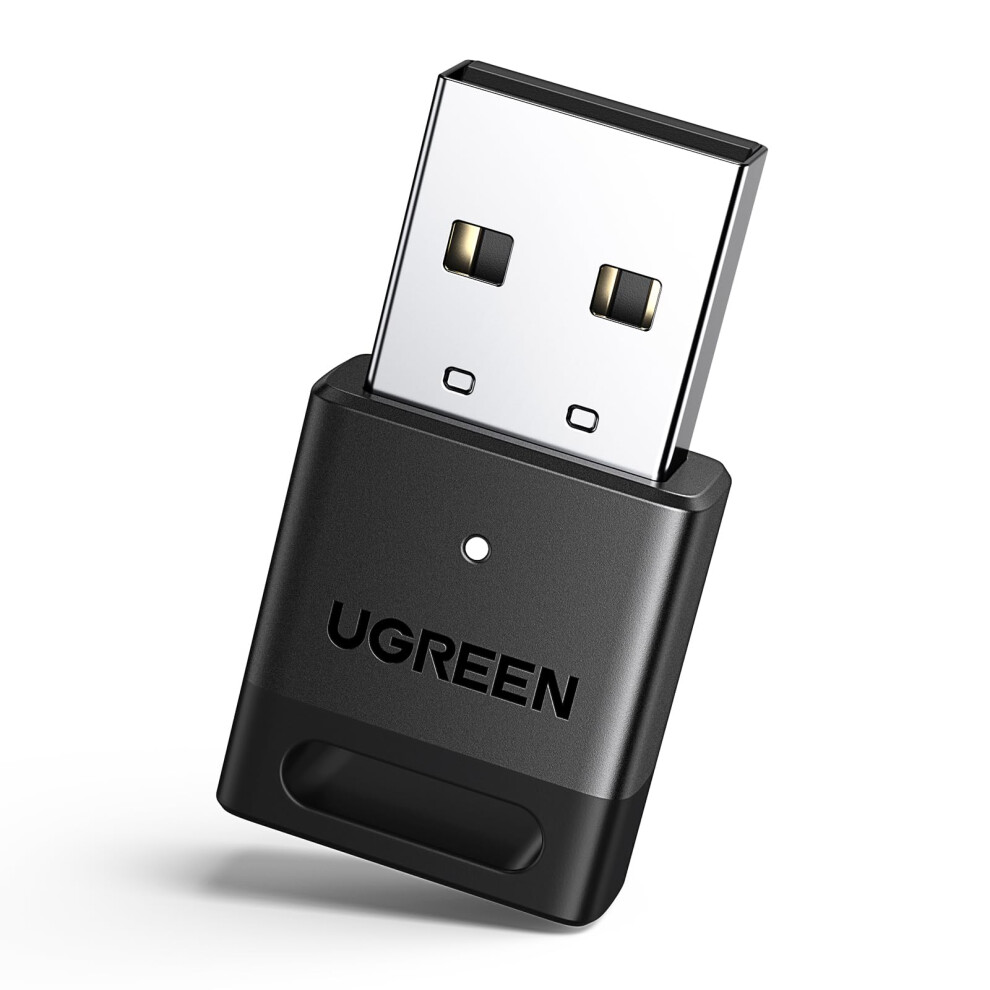 Ugreen Bluetooth Adapter Pc, Usb Bluetooth Dongle For Pc Windows 11/10/8.1, Edr And Ble Modes, Long Range, Plug & Play, Mini-Sized, For Controller, Size 5.4