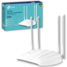 Dual Band AX1800 Gigabit Wi-Fi 6 Access Point, Supports Passive PoE, Supports Access Point, Range Extender, Multi-SSID, and Client modes, Boosted