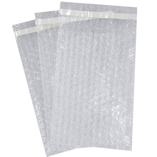 BB2 130 X 185"Clear Bubble Wrap" Pouch Bag (Pack of 100)